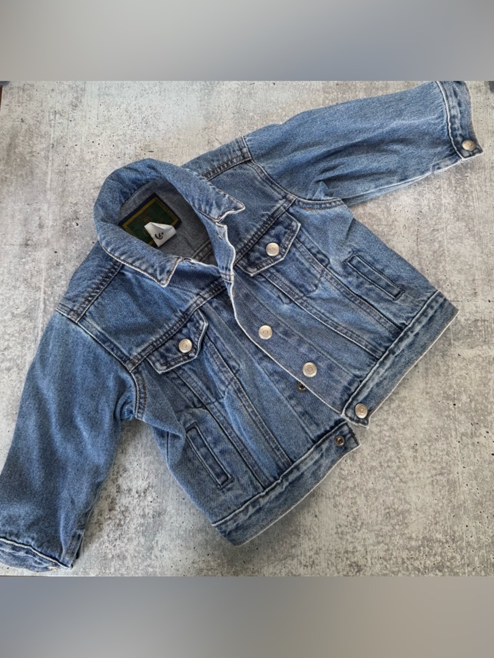 Vintage Y2K Baby GAP Classic Denim Jacket Snaps Infant 12-24 month